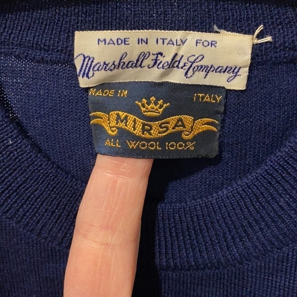 Marshal Field Vintage Italian Wool Sweater - Picture 5 of 9